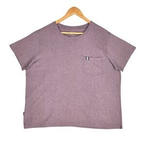 PAKA MEN'S ORGANIC PIMA & ROYAL ALPACA TEE – XL – MAUVE – MINIMALIST